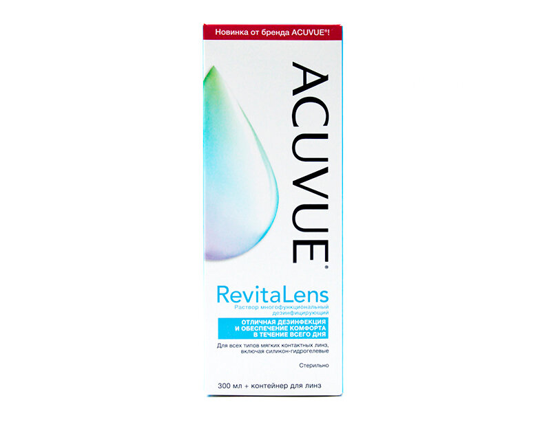 Раствор для контактных линз Acuvue RevitaLens 300 мл, универсальный