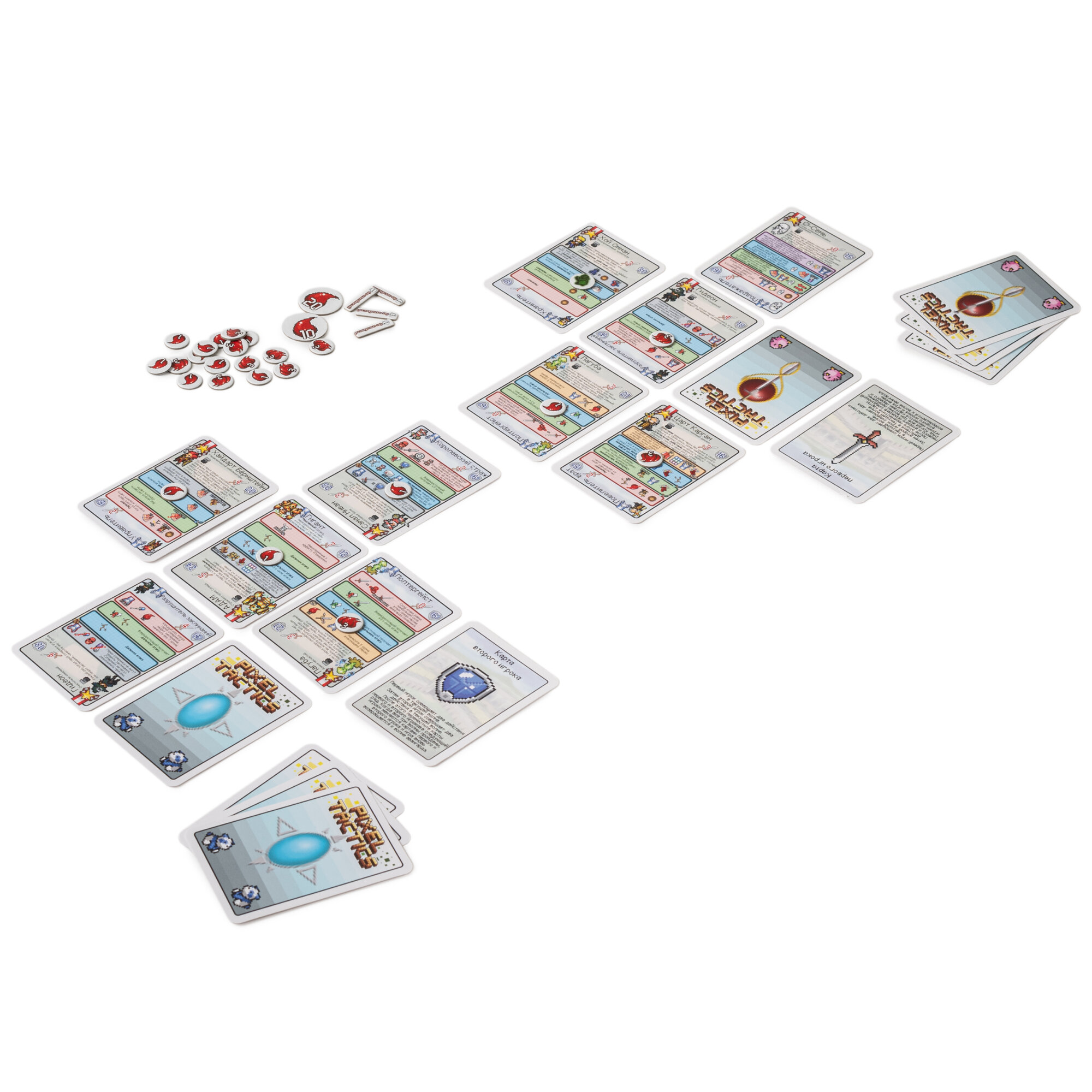 Стратегическая карточная настольная игра для двоих Пиксель Тактикс 5 (Pixel Tactics 5) — фото 1