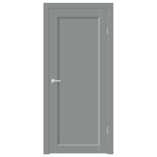 Межкомнатная дверь VellDoris Emalux ДПГ Style 3 4P, глухая, серая