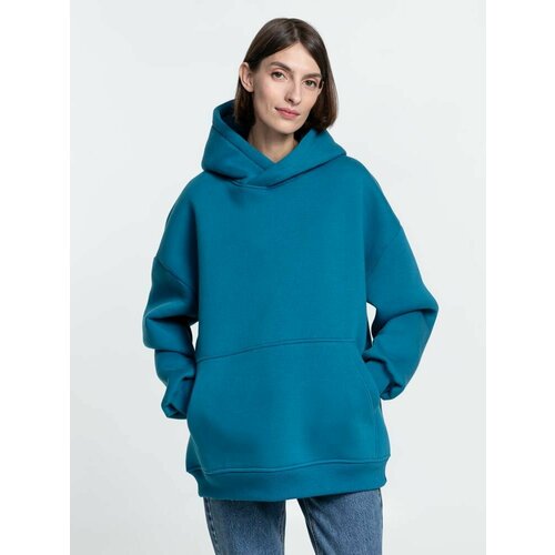 фото Худи molti oversize, размер m/l, , бирюзовый