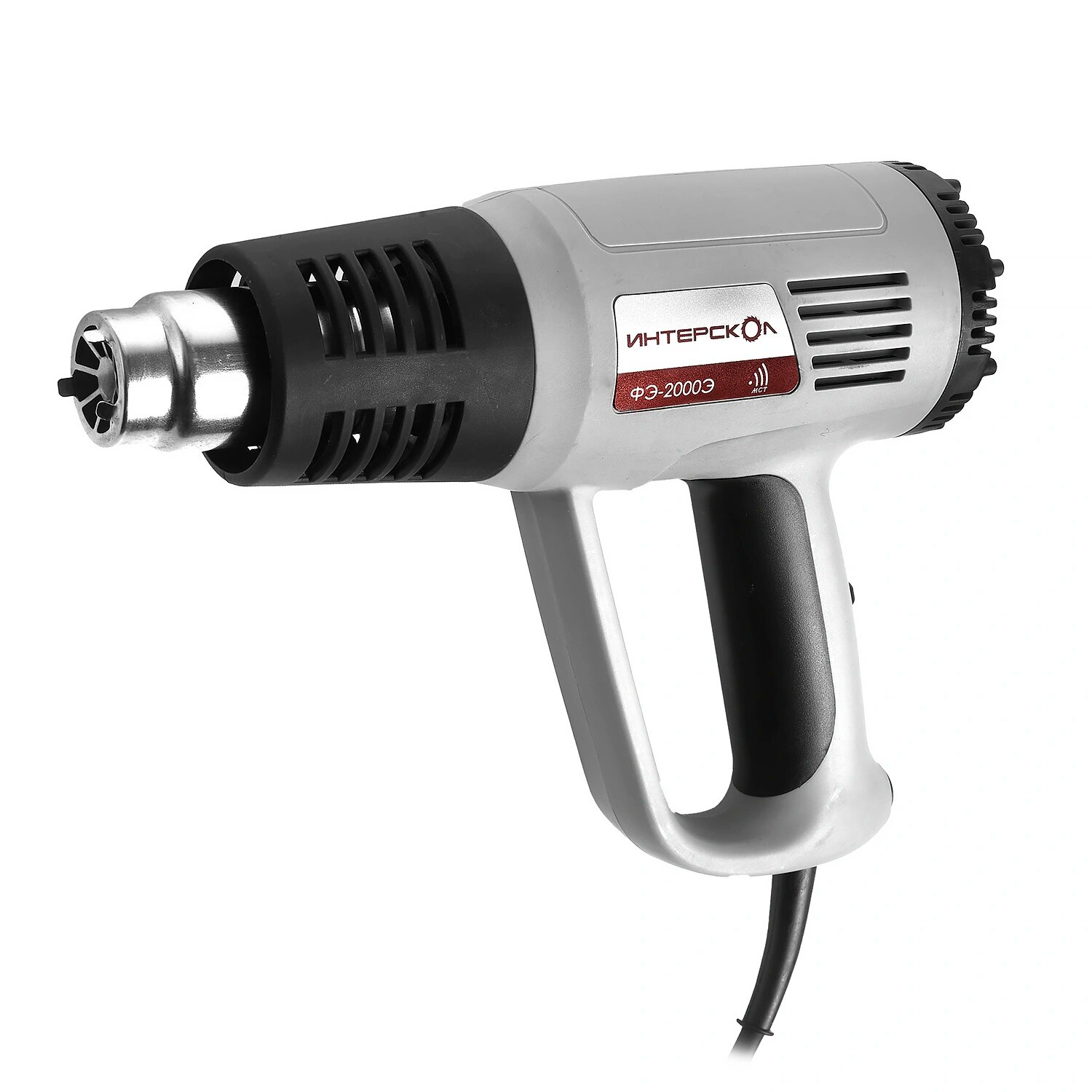 Строительный фен ИНТЕРСКОЛ ФЭ-2000Э 192.0.1.00, кейс, насадки