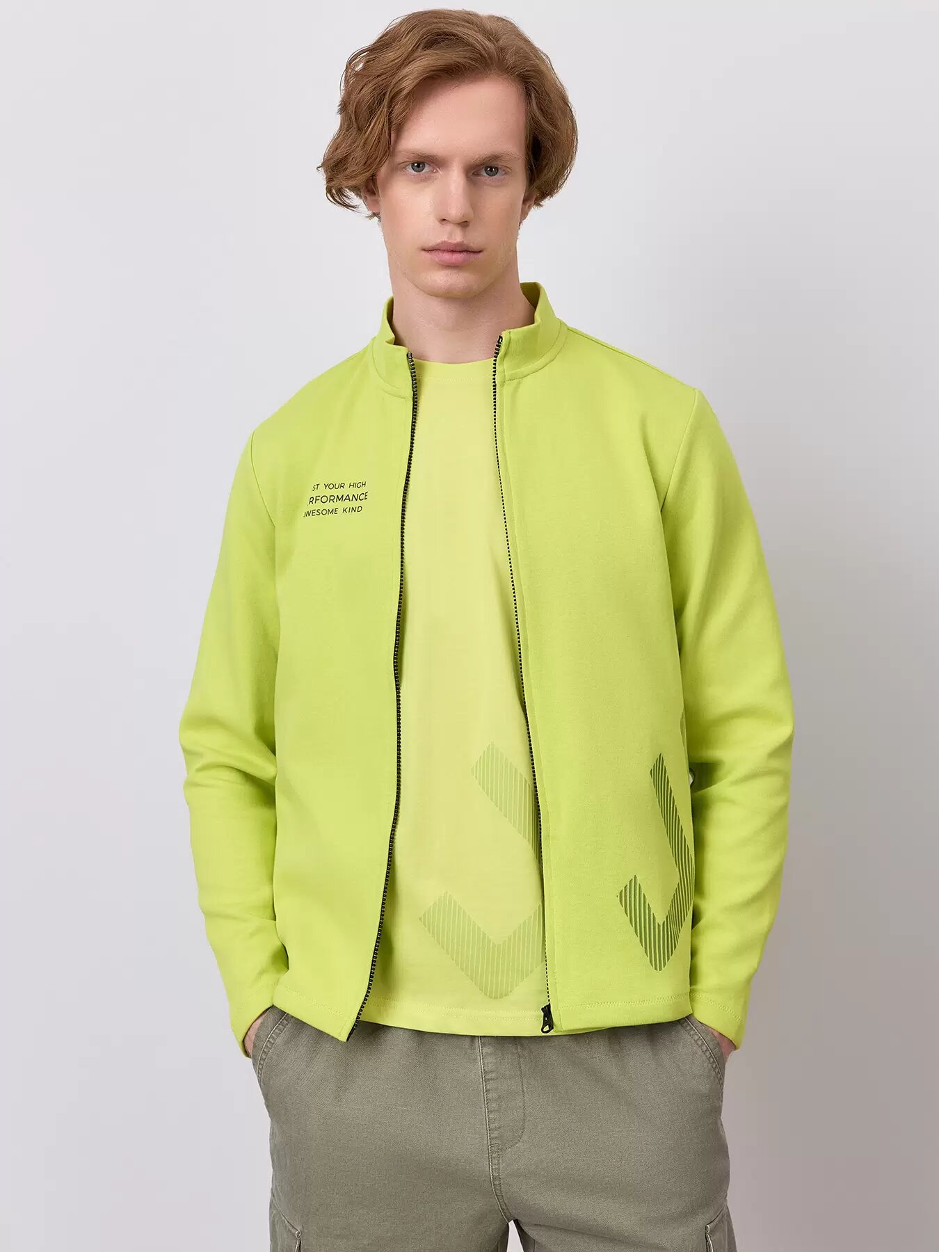 Олимпийка JUST CLOTHES, размер 54, , зелёный
