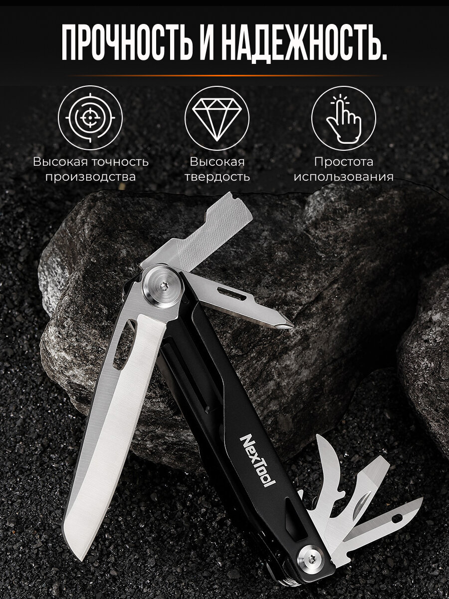 Мультитул NexTool Knight EDC Multifunctional Knife (KT5524) NE20224 — фото 1