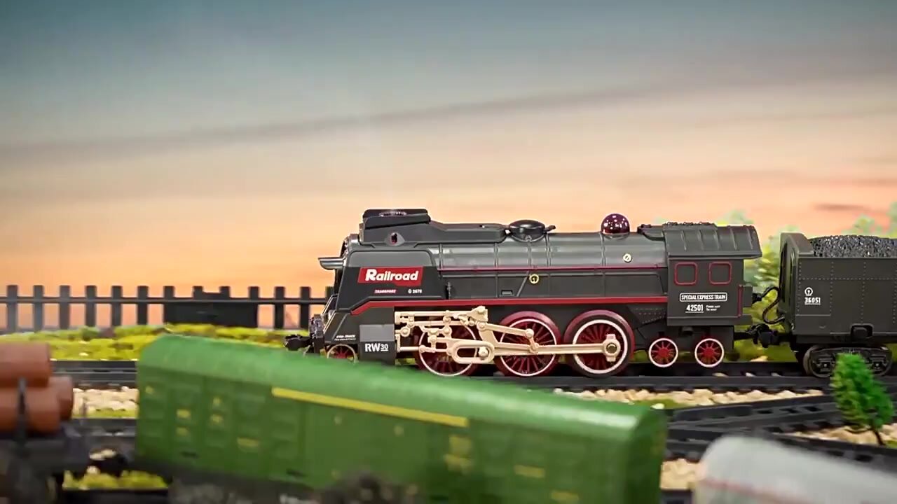 Рельсы Fenming Toys H1, пластик, для железной дороги, 18 штук — фото 1