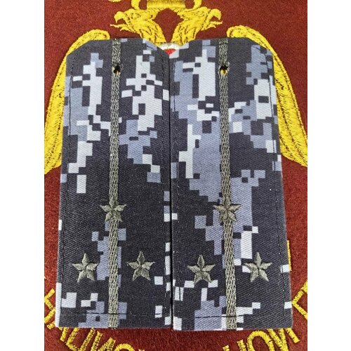 Погоны Росгвардии фсвнг полевые старший лейтенант пластик мох зеленый