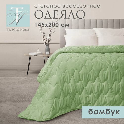 Изображение товара Одеяло 1.5 спальное всесезонное 145х200 Бамбук, наполнитель 200 г/м2
