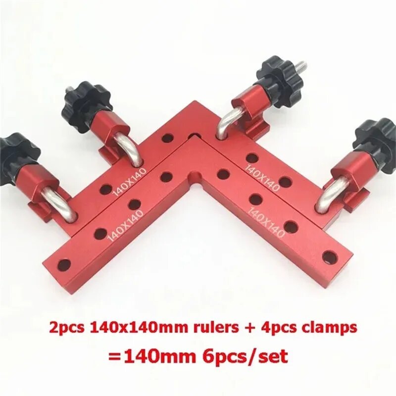 LETIITTGOO Угловые зажимы для деревообработки 90 градусов, 6pcs 140mm