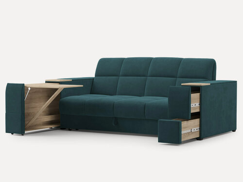 Изображение товара Кресло - кровать Флай, аккордеон, столик+ящики в подлокотниках, ортопедическое, основание на ППУ, для ежедневного сна, сп. место 80*200.