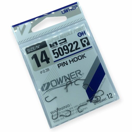 Крючок Owner 50922 Pin Hook № 14 уп. 12 шт.