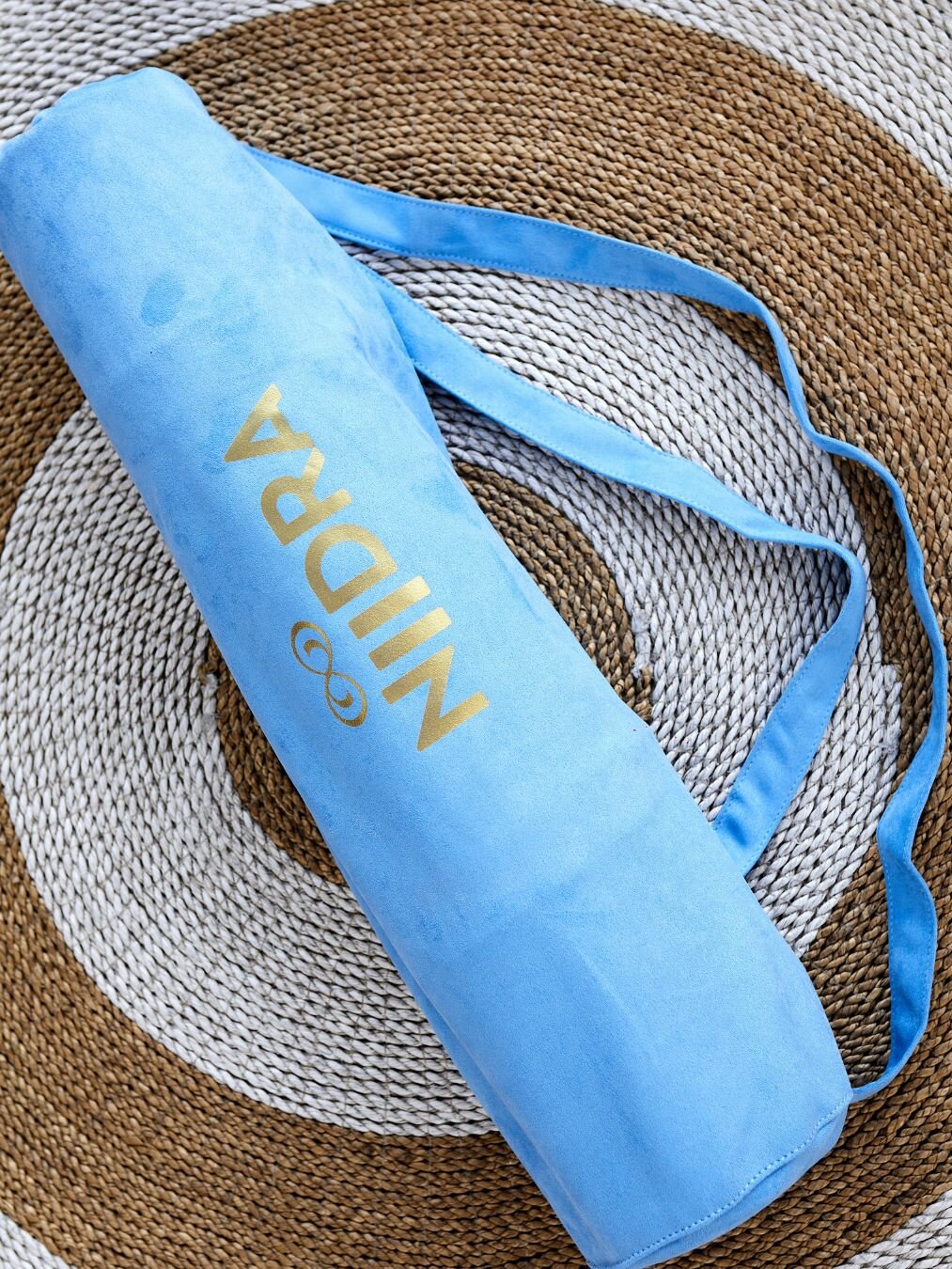 Чехол для спортивного коврикаNiiDRA, цвет небесно-бирюзовый, размер 70*21 см