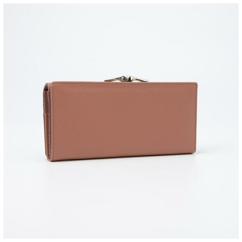 фото Кошелёк женский, 3 отдела на магнитах, цвет пудра нет бренда