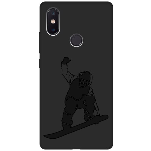 Матовый чехол Snowboarding для Xiaomi Mi 8 SE / Сяоми Ми 8 СЕ с эффектом блика черный матовый чехол volleyball w для xiaomi mi 8 se сяоми ми 8 се с 3d эффектом черный