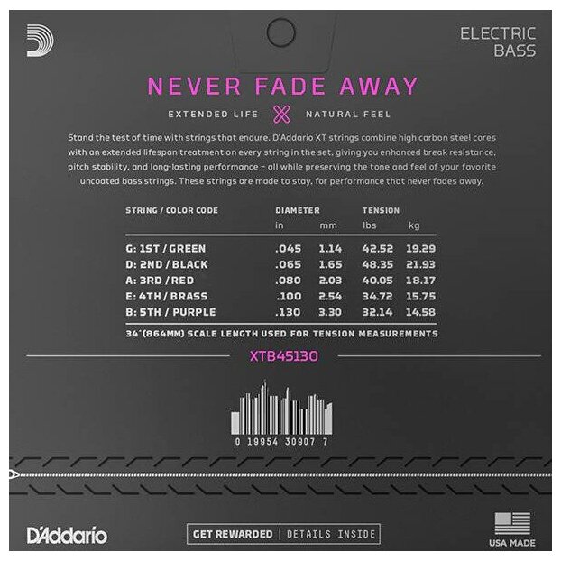 Струны для бас-гитары D'Addario - фото №10