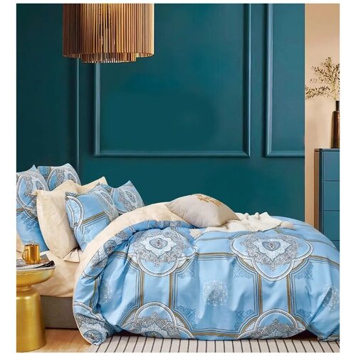 фото Комплект постельного белья boris, bt004-2, сатин, 2-спальный, наволочки 2 шт. 70x70