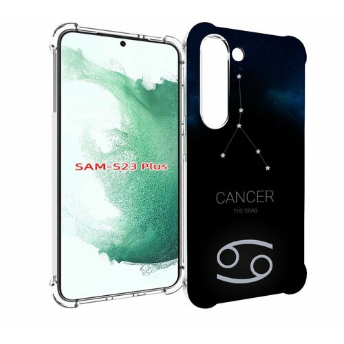 Чехол MyPads знак зодиака рак 2 для Samsung Galaxy S23 Plus + задняя-панель-накладка-бампер