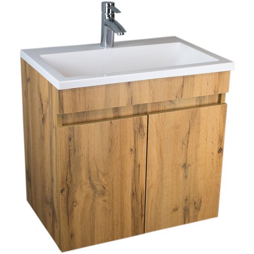 Тумба под раковину в ванную Flamenco, Фламенко 619, 59х39х55см, под умывальник Океан 60