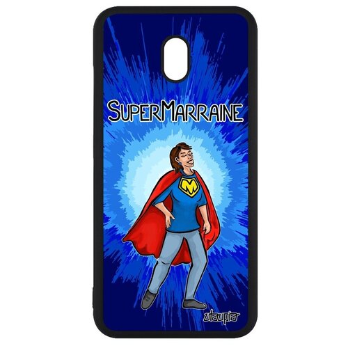 фото Защитный чехол на смартфон // xiaomi redmi 8a // "суперкрестная" шутка веселый, utaupia, синий