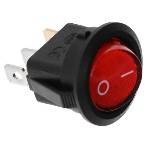 Переключатель красный с подсветкой, 12 В, 20 A, 3 контакта (2 шт)