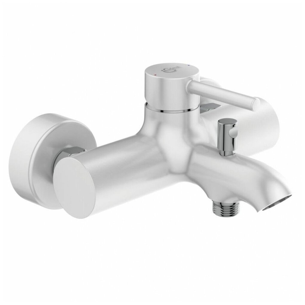 Смеситель для ванны и душа Ideal Standard Matt-White/Chrome BC199U5