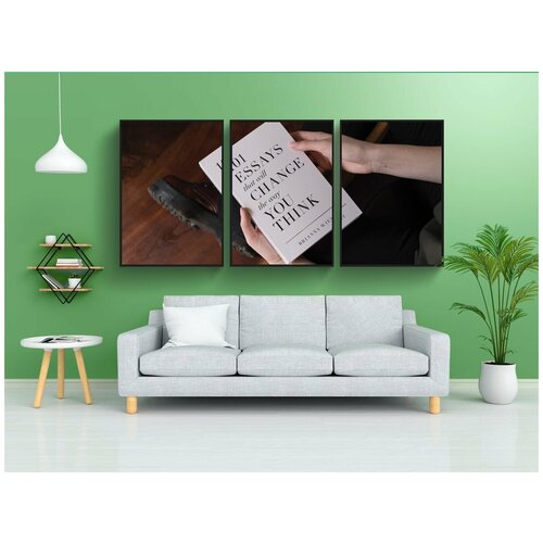 фото Набор модулных постеров для интерьера "люди, бумага, рука" 60x90 см. в тубусе, без рамки lotsprints