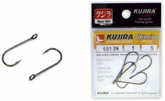 Крючки Kujira Spinning 501 BN (Размер # 4; 5шт )