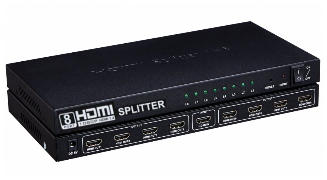 HDMI Splitter 1x8 (Разветвитель / Делитель HDMI 1x8)