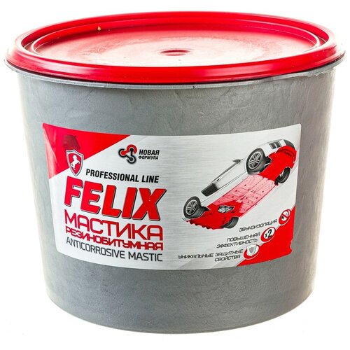 Мастика резино-битумная Felix в п/э ведре felix мастика резино битумная ведро пэ 2 кг felix арт 411040081