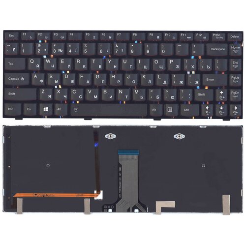 Клавиатура для ноутбука Lenovo IdeaPad Y400 Y410P Y430P черная с подсветкой 2330₽