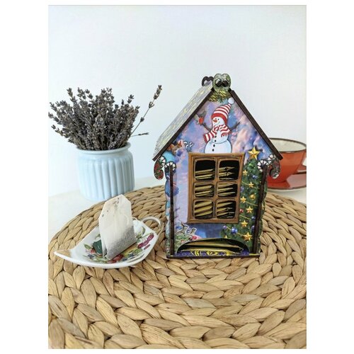 Чайный домик Woodcarver «Снеговик»
