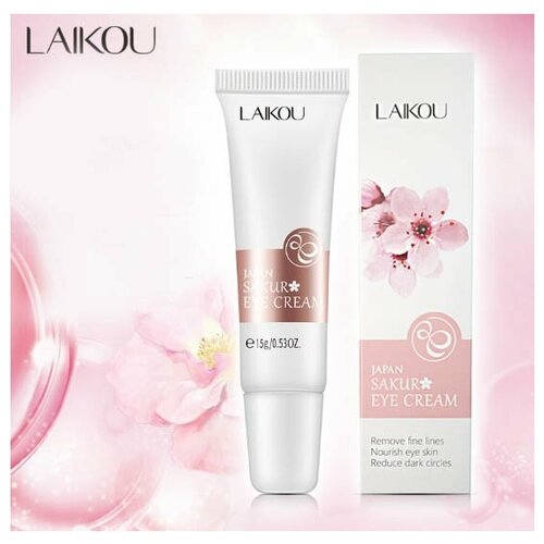 Крем для кожи вокруг глаз с экстрактом сакуры LAIKOU, 15г