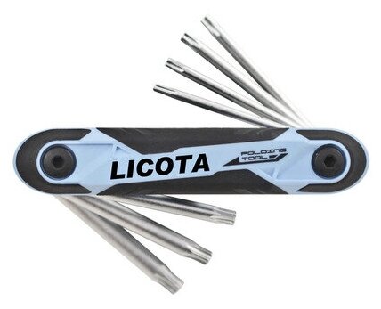 Licota FX1S071D2CV Набор складных ключей Torx, 7 пр, T10-T40