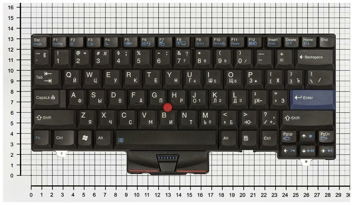 Клавиатура для ноутбука Lenovo 45N2248 черная