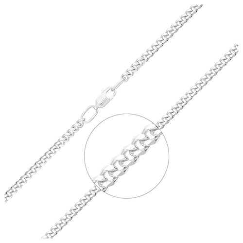 PLATINA jewelry Браслет из белого золота без камней 22-0111-100-1120-17, размер 20