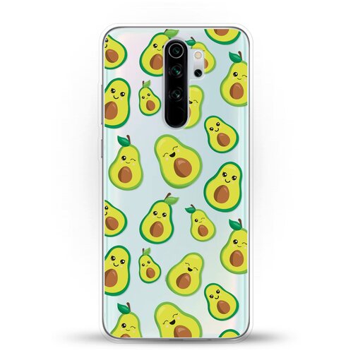 фото Силиконовый чехол много авокадо на xiaomi redmi note 8 pro andy & paul
