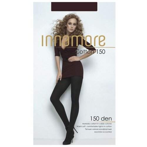 колготки innamore cotton 150 den размер 5 черный мультиколор Колготки Innamore, 150 den, размер 2, коричневый