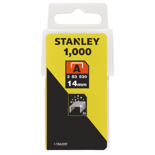 STANLEY для пистолета, 1-TRA209T, 14 мм, 1000 шт. скоба для степлера stanley light duty тип а 1 trа 208т