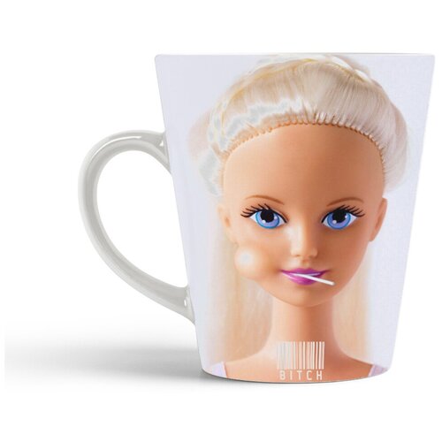 фото Кружка-латте coolpodarok барби с чупа чупсом