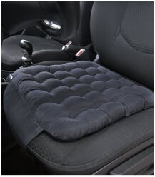 Ортопедическая подушка на автомобильное кресло SMART - TEXTILE "Стандарт - Авто" с креплением 40х40 Цвет серый
