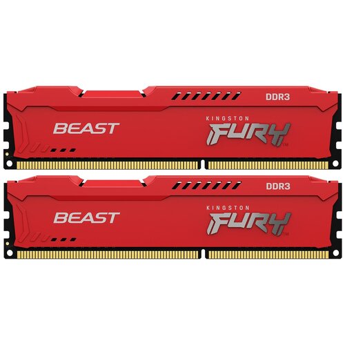 Оперативная память KINGSTON FURY Beast Red DIMM 16GB 2x8GB 1866 MHz DDR3 KF318C10BRK216 904000₽