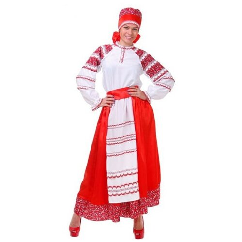 фото Карнавальный костюм сималенд русский народный с сорокой взрослый, 42 сима-ленд