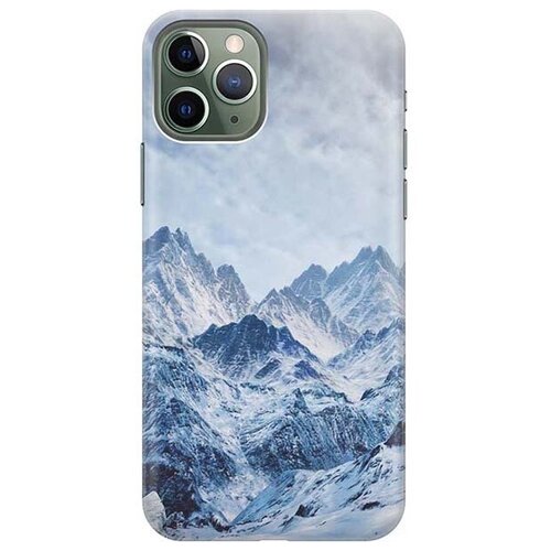 Силиконовый чехол на Apple iPhone 11 Pro / Эпл Айфон 11 Про с рисунком Снежные горы силиконовый чехол снежные горы на apple iphone 11