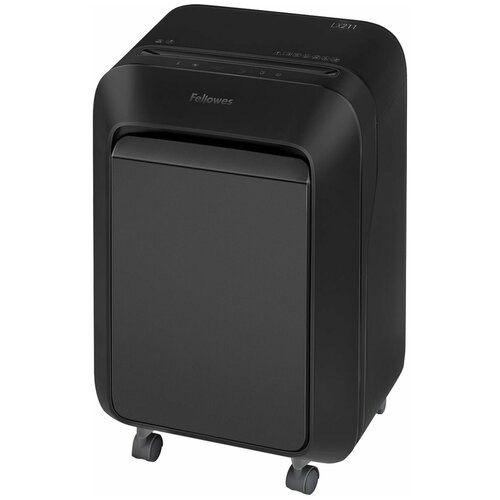 Уничтожитель (шредер) FELLOWES LX211, 5 уровень секретности, 2×12 мм, 15 листов, 23 л, черный, FS-50502