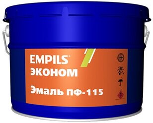 Эмаль ПФ-115 серая эконом Empils 20 кг