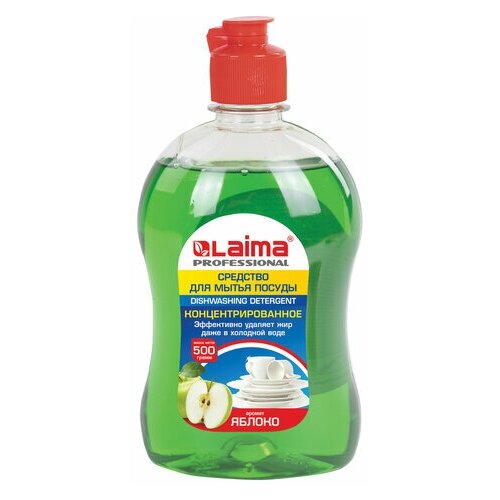 Средство для мытья посуды 500 г LAIMA PROFESSIONAL концентрат Яблоко 604650 147₽