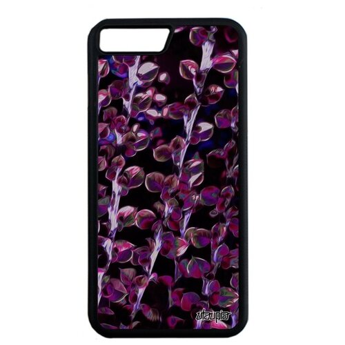 фото Противоударный чехол для мобильного // apple iphone 8 plus // "ветви" весна природа, utaupia, фиолетовый