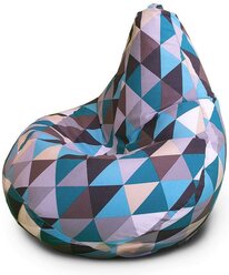 MyPuff кресло-мешок Груша, размер XХХХL-Комфорт, мебельный хлопок, Ромб