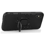 Противоударный чехол с кольцом Panther Case для iPhone XS Max черный - изображение