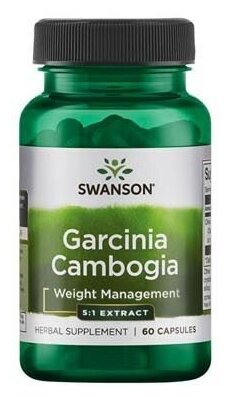 Swanson Garcinia Cambogia 5:1 Ext 80 Mg 60 капс