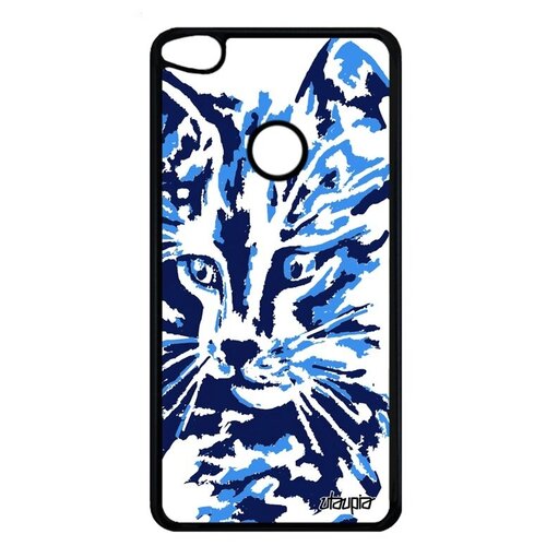 фото Защитный чехол на телефон // huawei p8 lite 2017 // "котенок" тигристый маленький, utaupia, синий