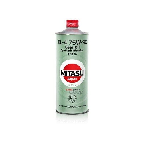 Масло трансмиссионное MITASU GEAR OIL GL-4 75W-90 Полусинтетическое 1л (MJ443/1)